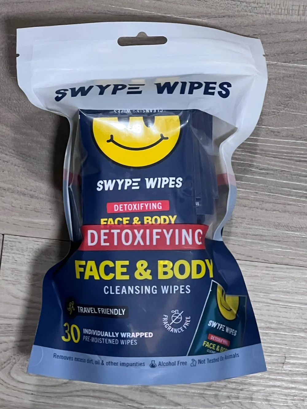 SWYPE Wipes Detoxifying Face & Body Cleansing Wipes 30 Count NEW in package